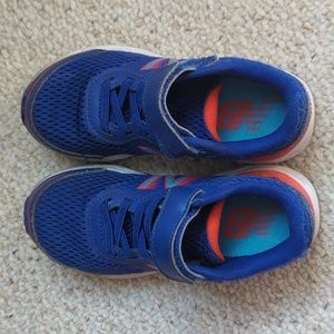 New Balance Kids Size 11.5 Blue and Red Sneakers